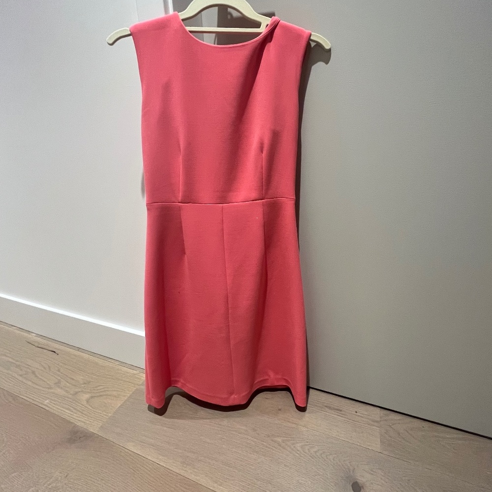 DVF peach dress